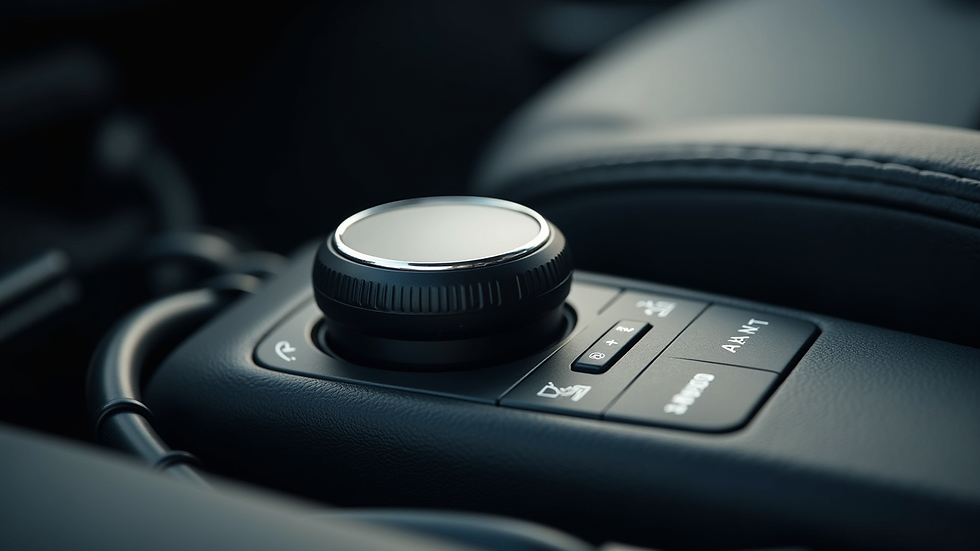 Close-up view of car engine control unit