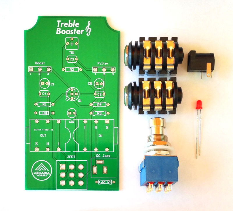 Treble Boost Layout DIY R-Master Treble Booster Kit PCB and more | cl-arcadia