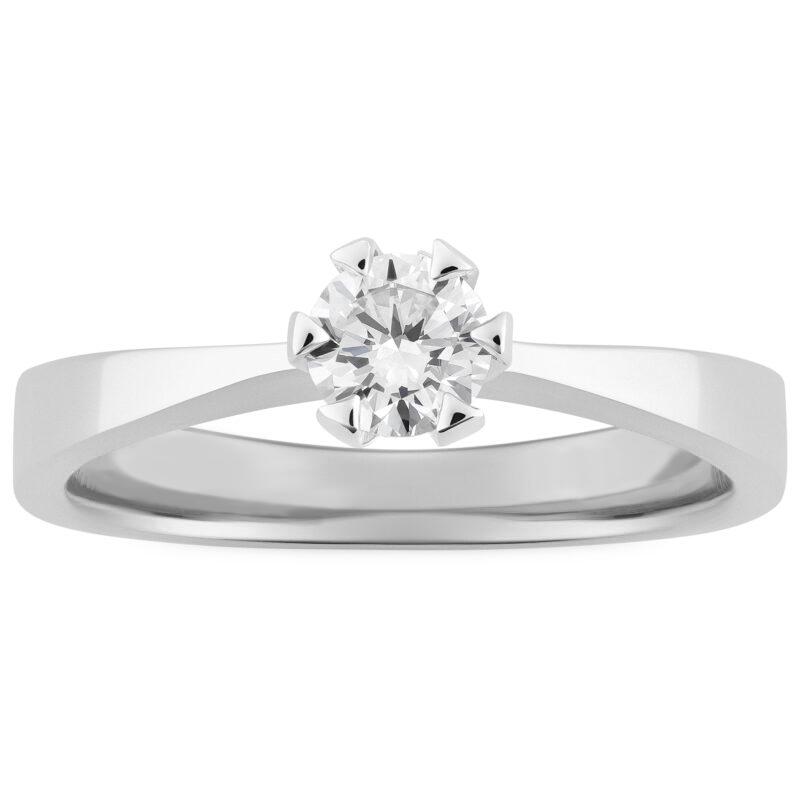 Miniatura: Anel Solitário em Ouro 18k com Brilhante Central