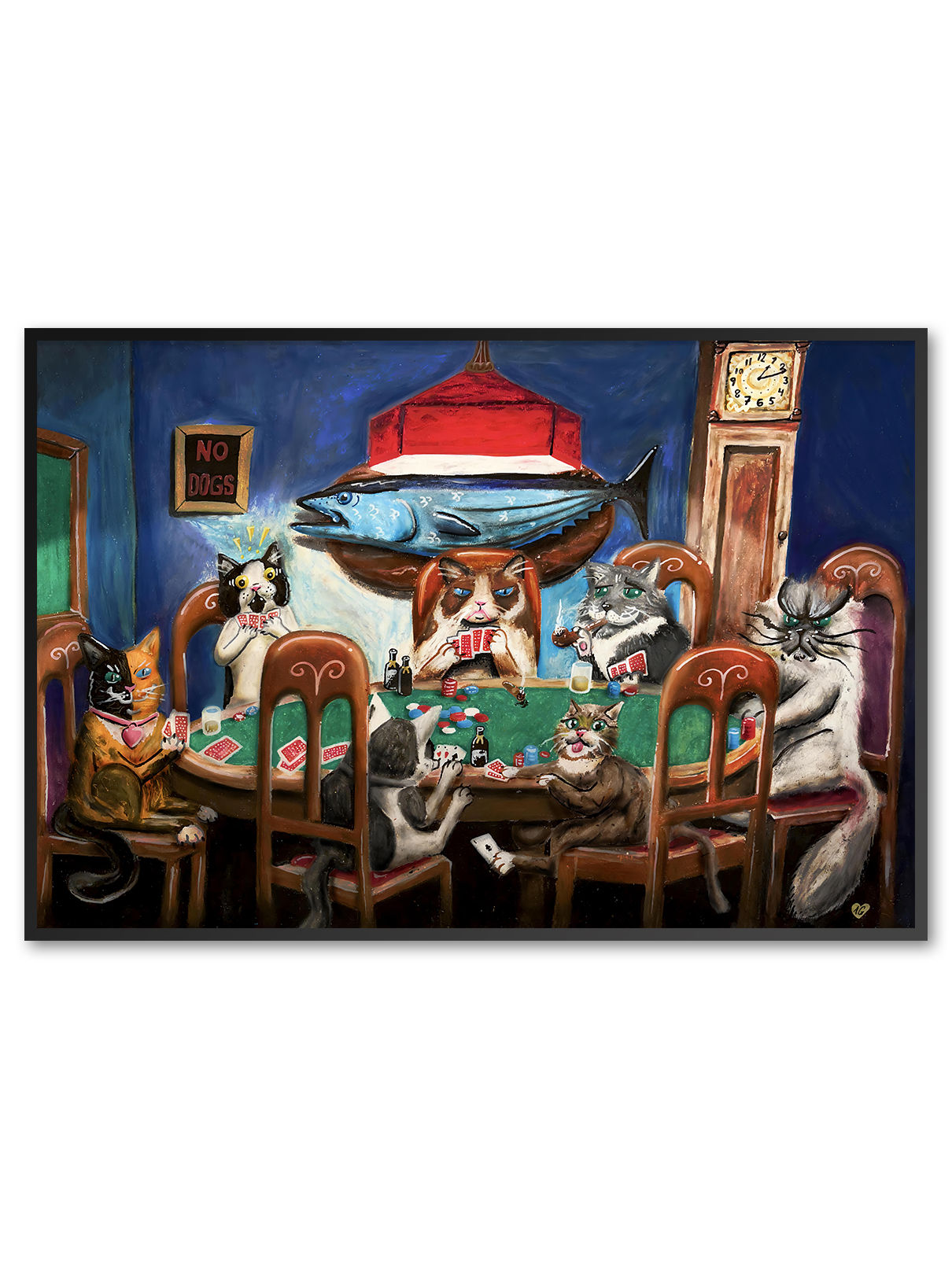 Poker Cats Poster