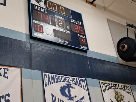 Pine City Falls on Opening Night on the Road