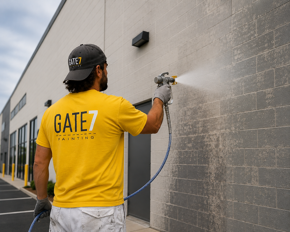 painting office building