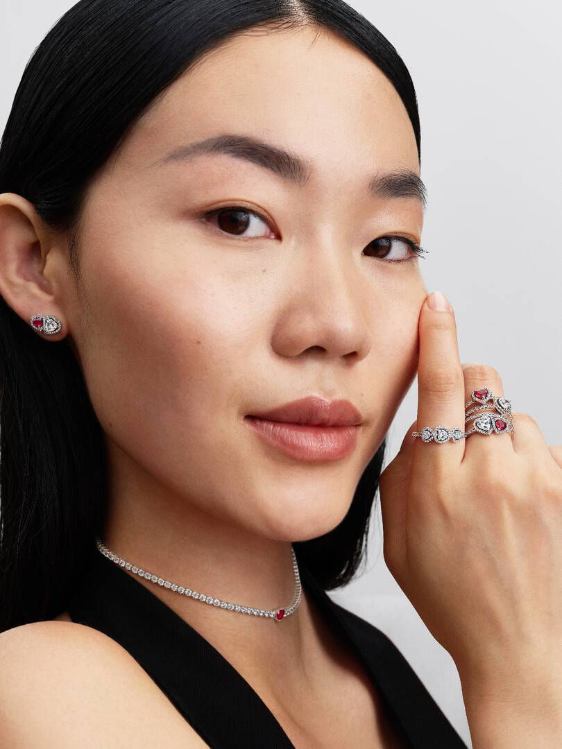 Miniatura: Anillo Trilogía de Corazones y Halo