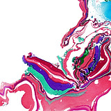 Peinture abstraite rose