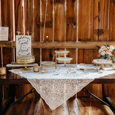 Dessert table at The Olde Stone Porch