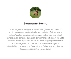 Kundenfeedback | Seraina mit Henry