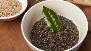 Grano Timilia perlato e lenticchie nere