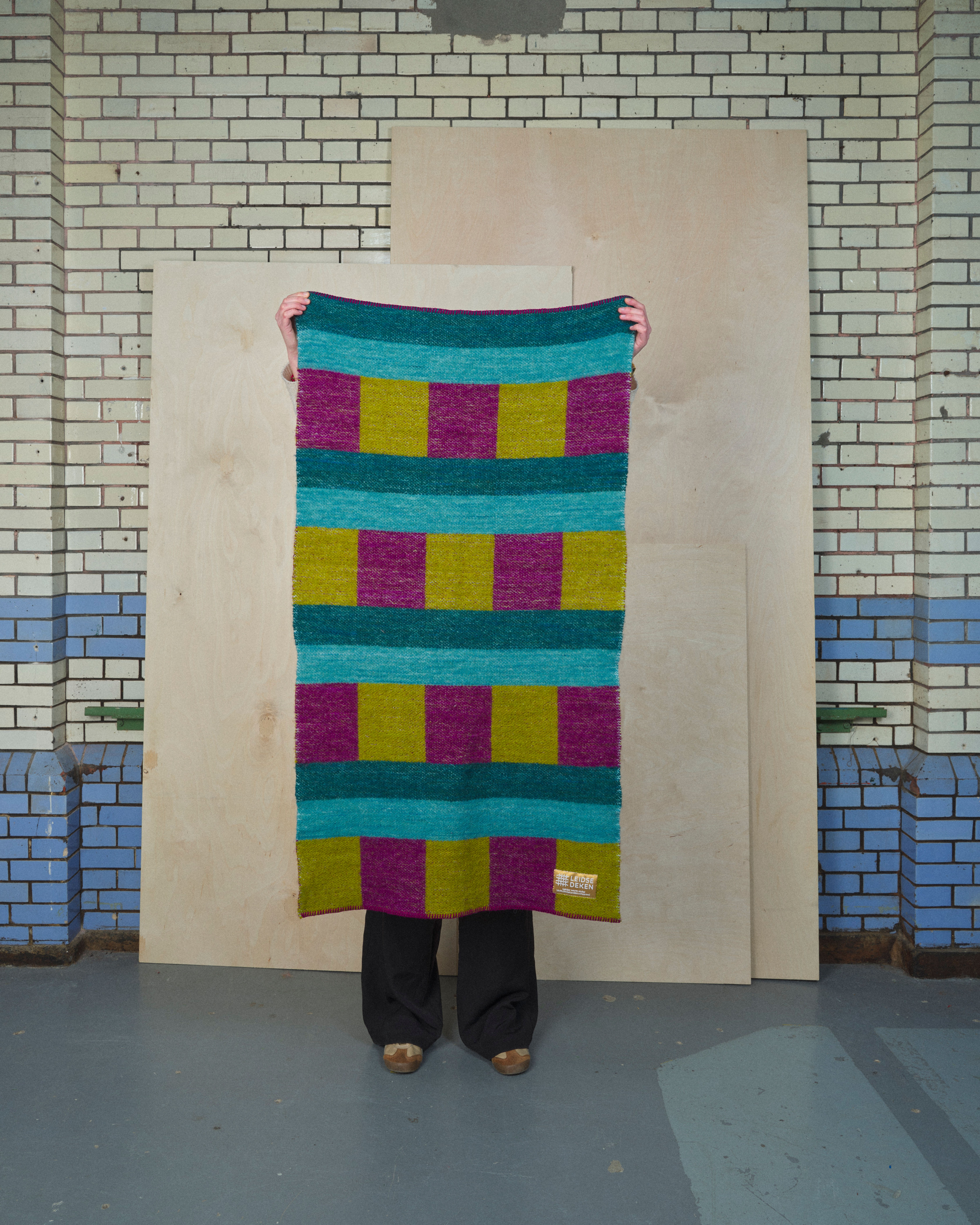 Blauw, groen en paars