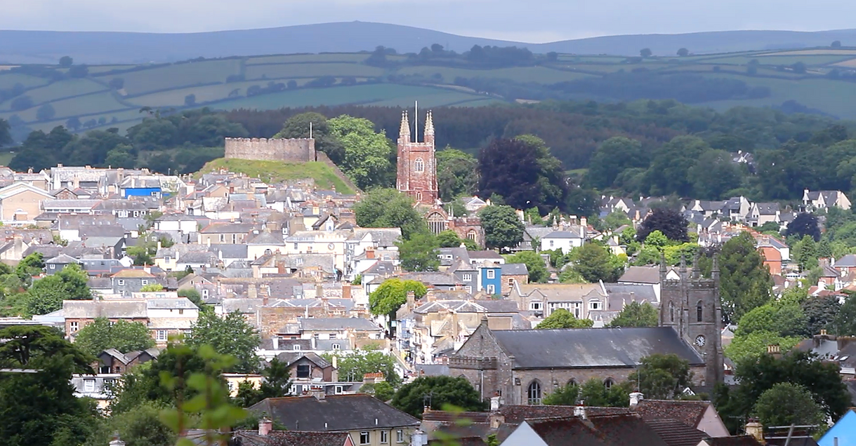 St Mary's Church and St John's Church and Totnes Castle