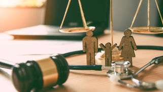 A Family Law Attorney Desk