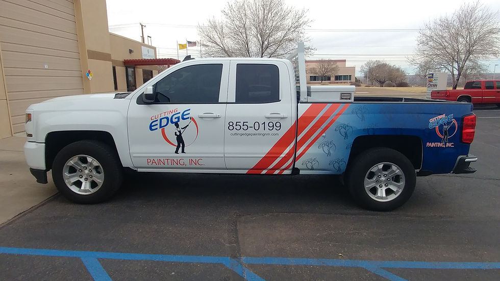 Partial Vehicle Wrap on Chevy Truck - 3M IJ180mC-10 with Gloss Laminate