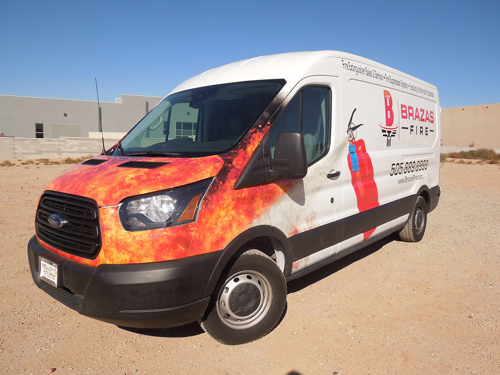 Ford Transit Partial Vehicle Wrap Box Truck Wrap - 3M IJ180mc-114 Clear with Gloss Laminate