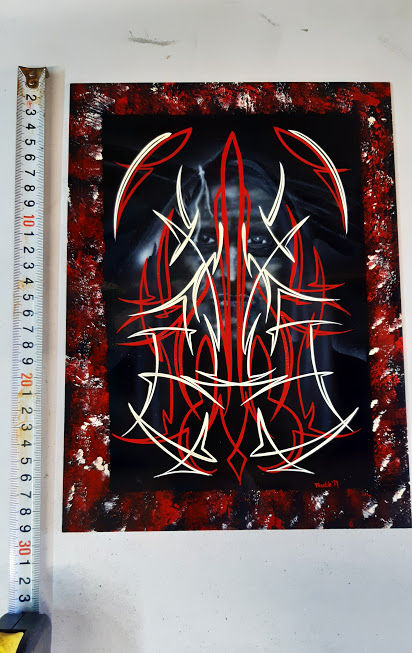 Pinstriping Panel - Native American Face