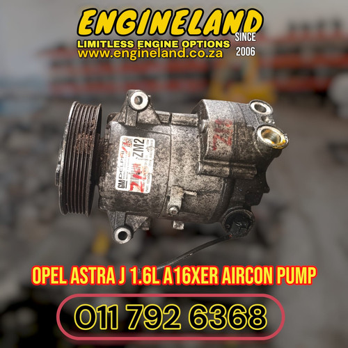 ② Opel Astra J 1.6L A16XER engine used aircon pump | ENGINE LAND