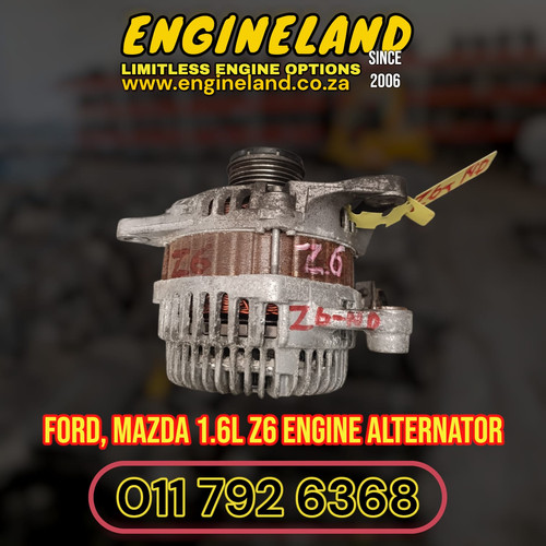 PINO￼ Ford Focus, Mazda 3 1.6L Z6 engine used alternator | ENGINE LAND