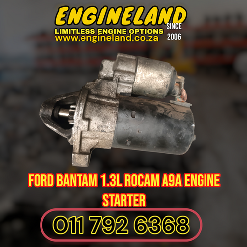 Ford Bantam 1.3L Rocam A9A engine starter | ENGINE LAND