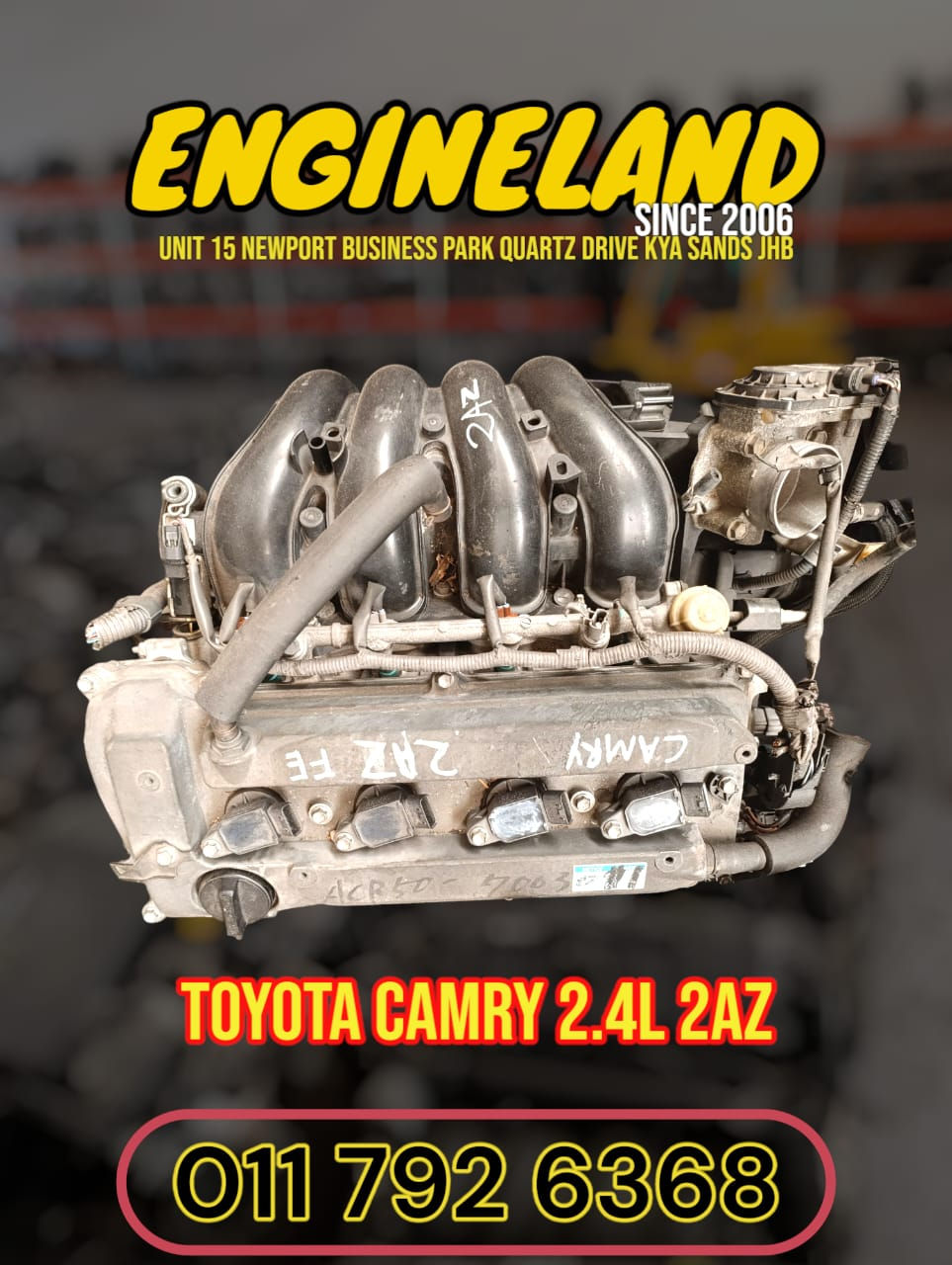 Toyota Camry 2.4L 2AZ engine