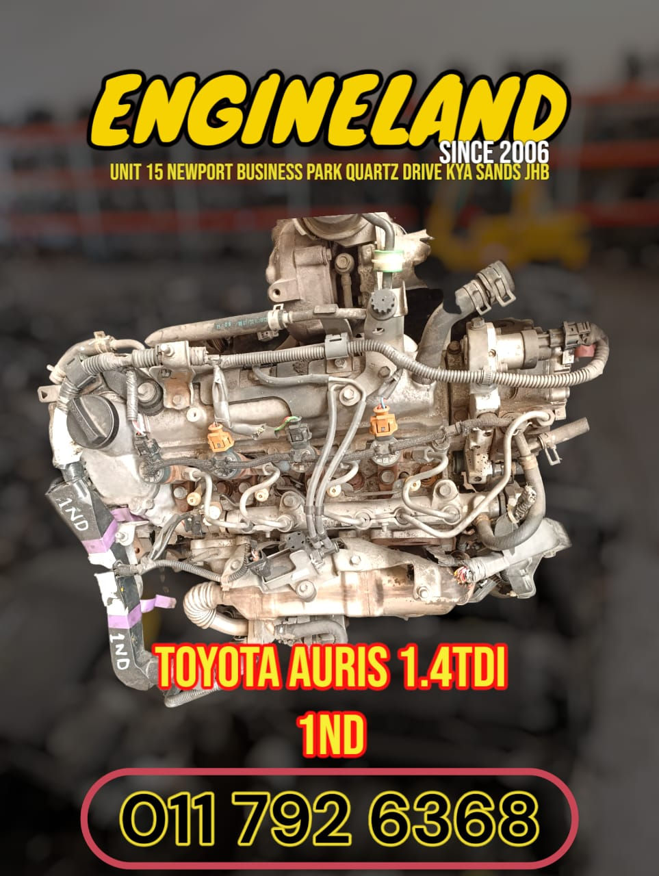 Toyota Auris 1.4tdi 1ND engine