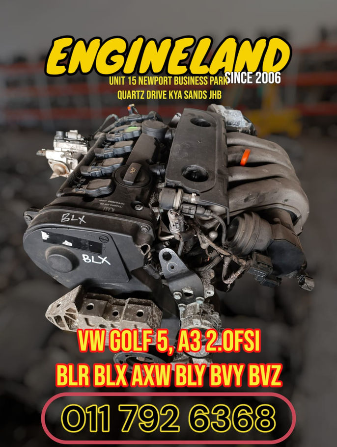 VW Golf 5 A3 AWX BLR BLX BLY BVY BVZ engine