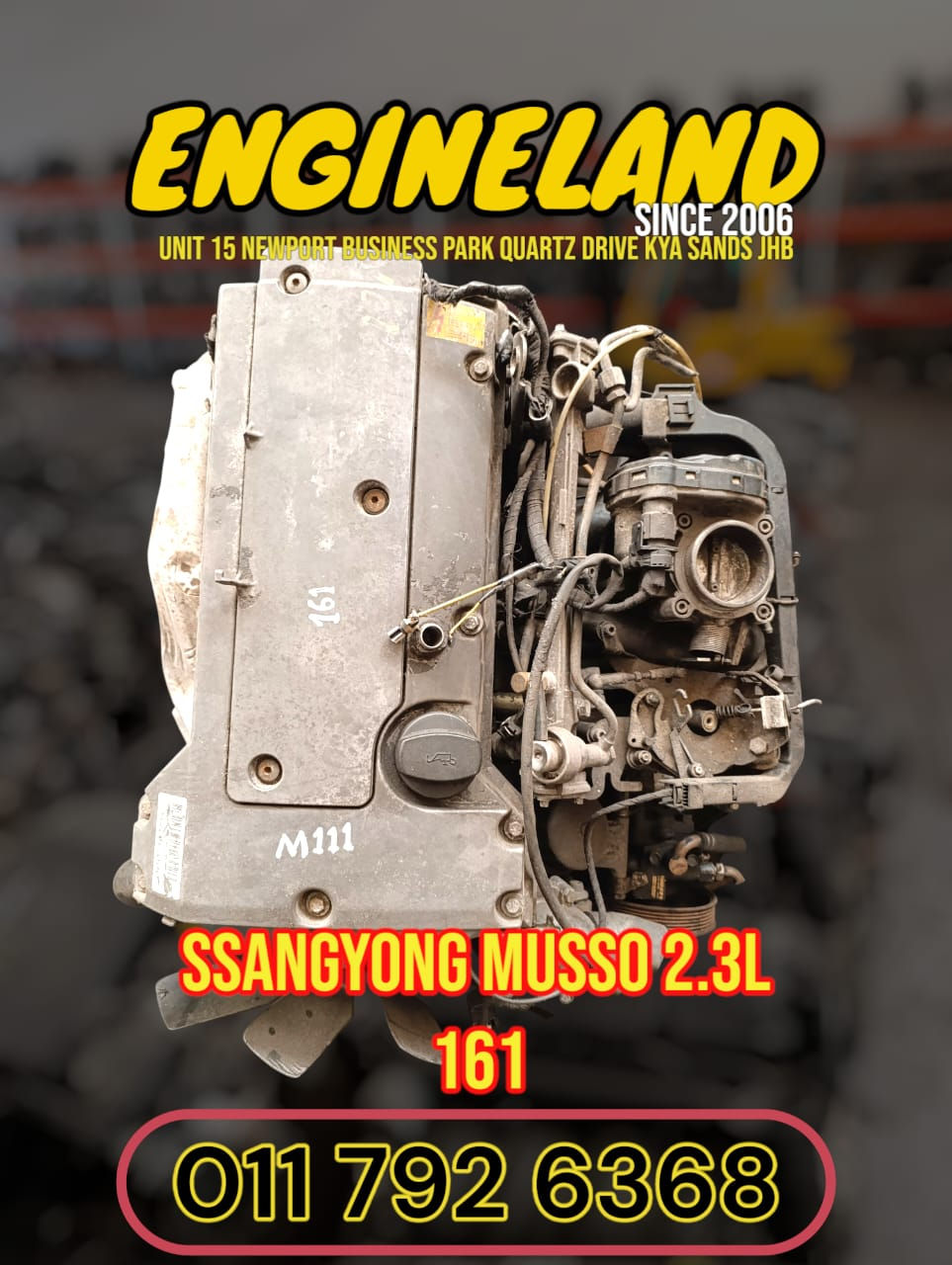 SSANGYONG MERCEDEZ 161 M111 engine