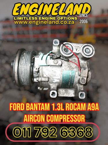 Ford Bantam 1.3L Rocam A9A engine aircon pump | ENGINE LAND