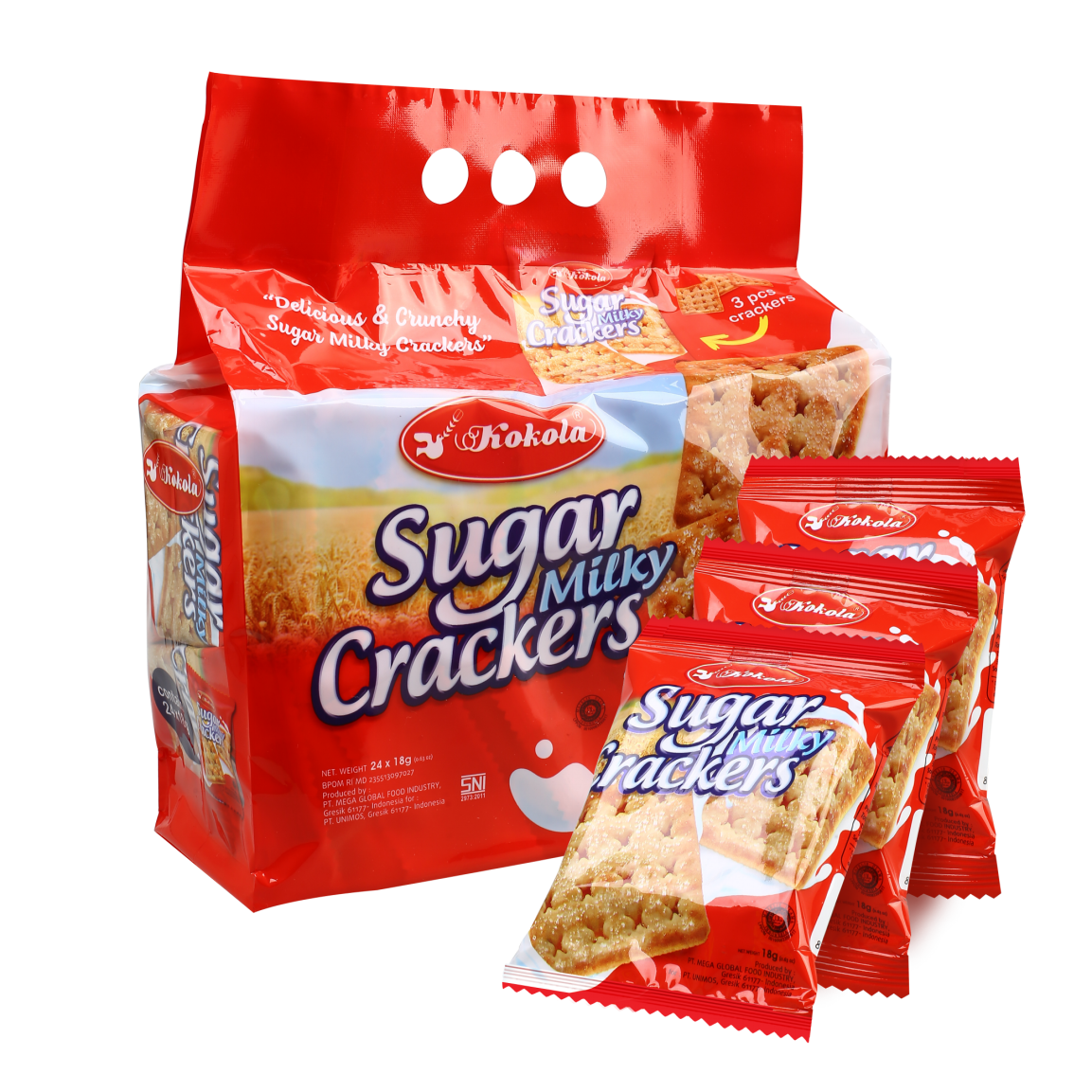 Sugar Milky Crackers 18g