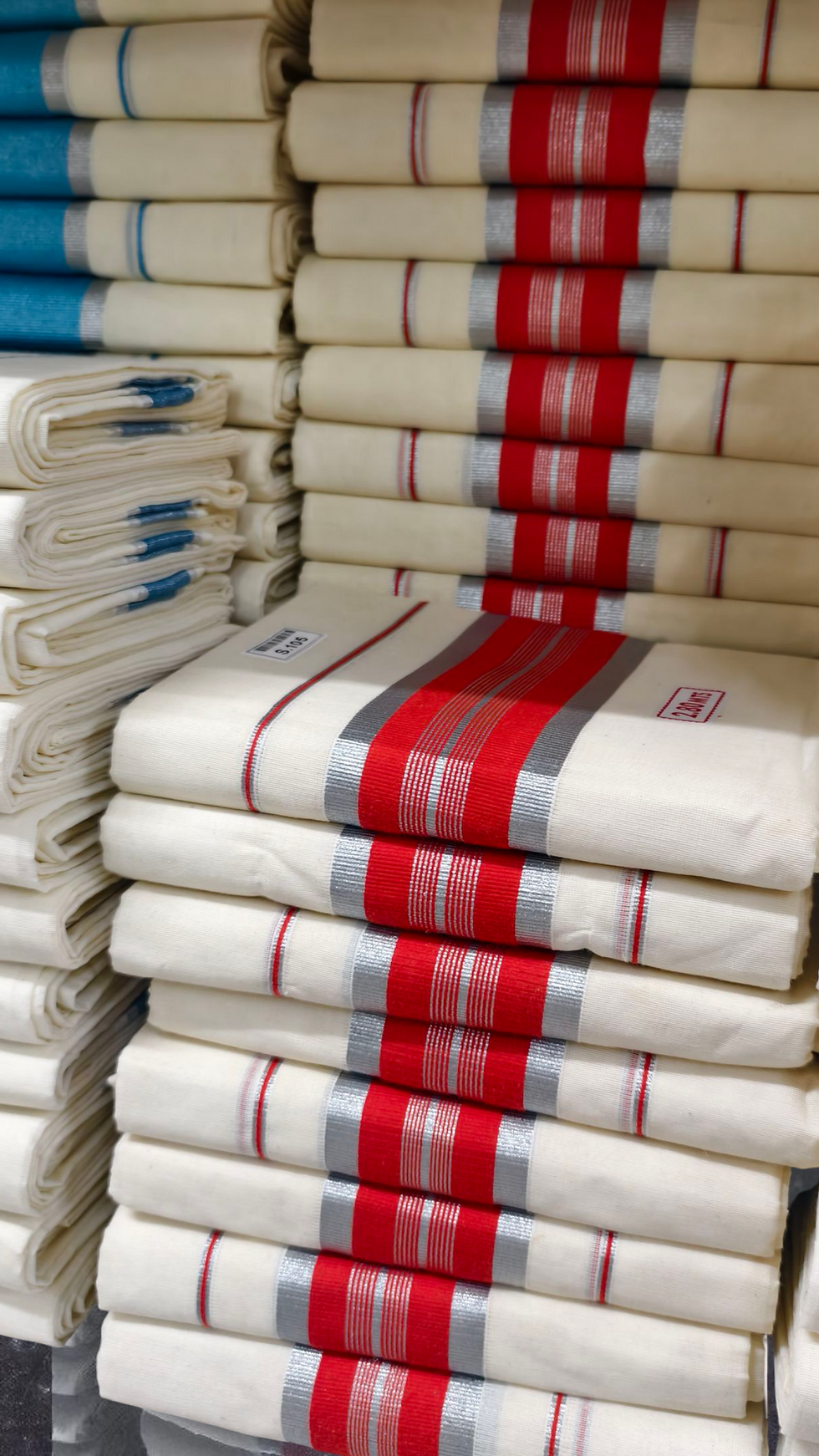 Thumbnail: Onam Set Mundu Pure Cotton 2.80 mtr Extra length