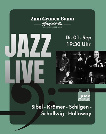 Jazz Live am 01.09.2026 im Zum Grünen Baum Schwetzingen