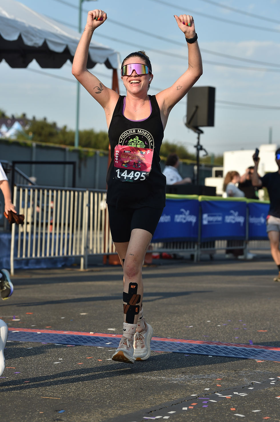 Avery Norris - Half-Marathon Finish Line