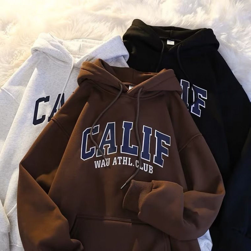 Thumbnail: American style hooded sweatshirt for men