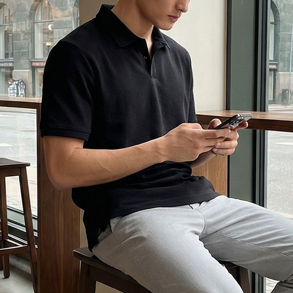 Thumbnail: Mens Cotton Blend Short Sleeve Polo Shirt