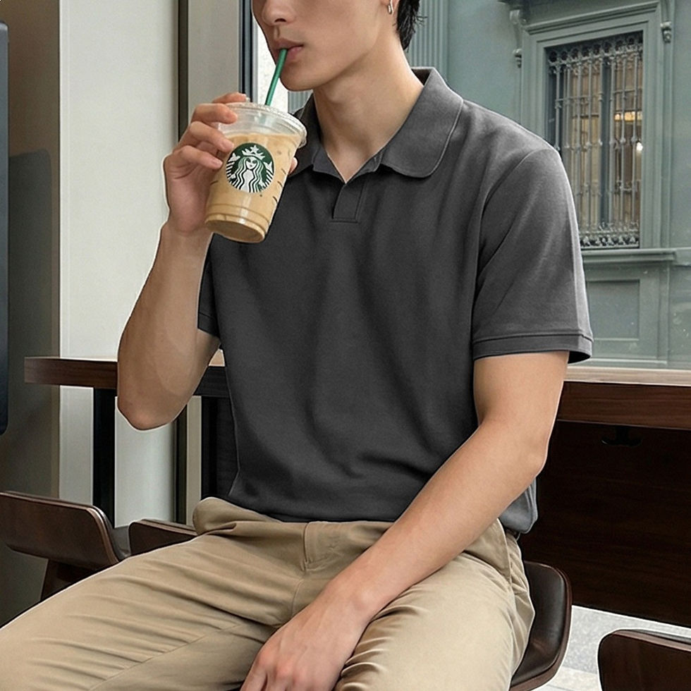 Thumbnail: Mens Cotton Blend Short Sleeve Polo Shirt