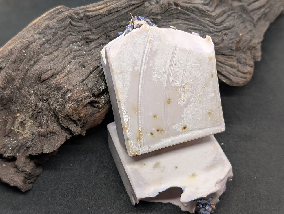 The Spring Awakening Soap by West Five Story Natural Skincare is a handcrafted bar infused with the calming scents of lilac o