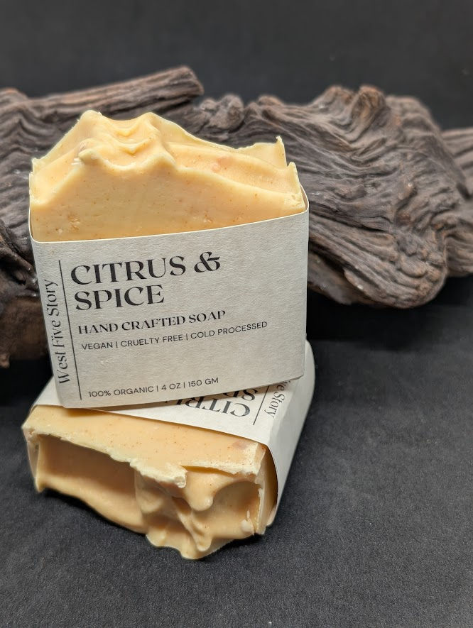 Citrus & Spice Soap handmade by West Five Story