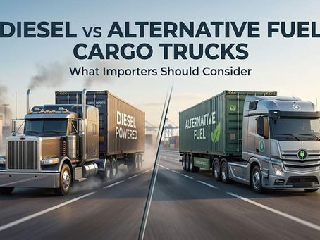 Diesel vs Alternative Fuel Cargo Trucks: What Importers Should Consider 