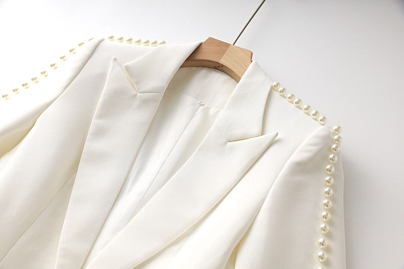 Thumbnail: Business Suits Set for Women V-Neck Elegant Formal  Two Pieces Suit