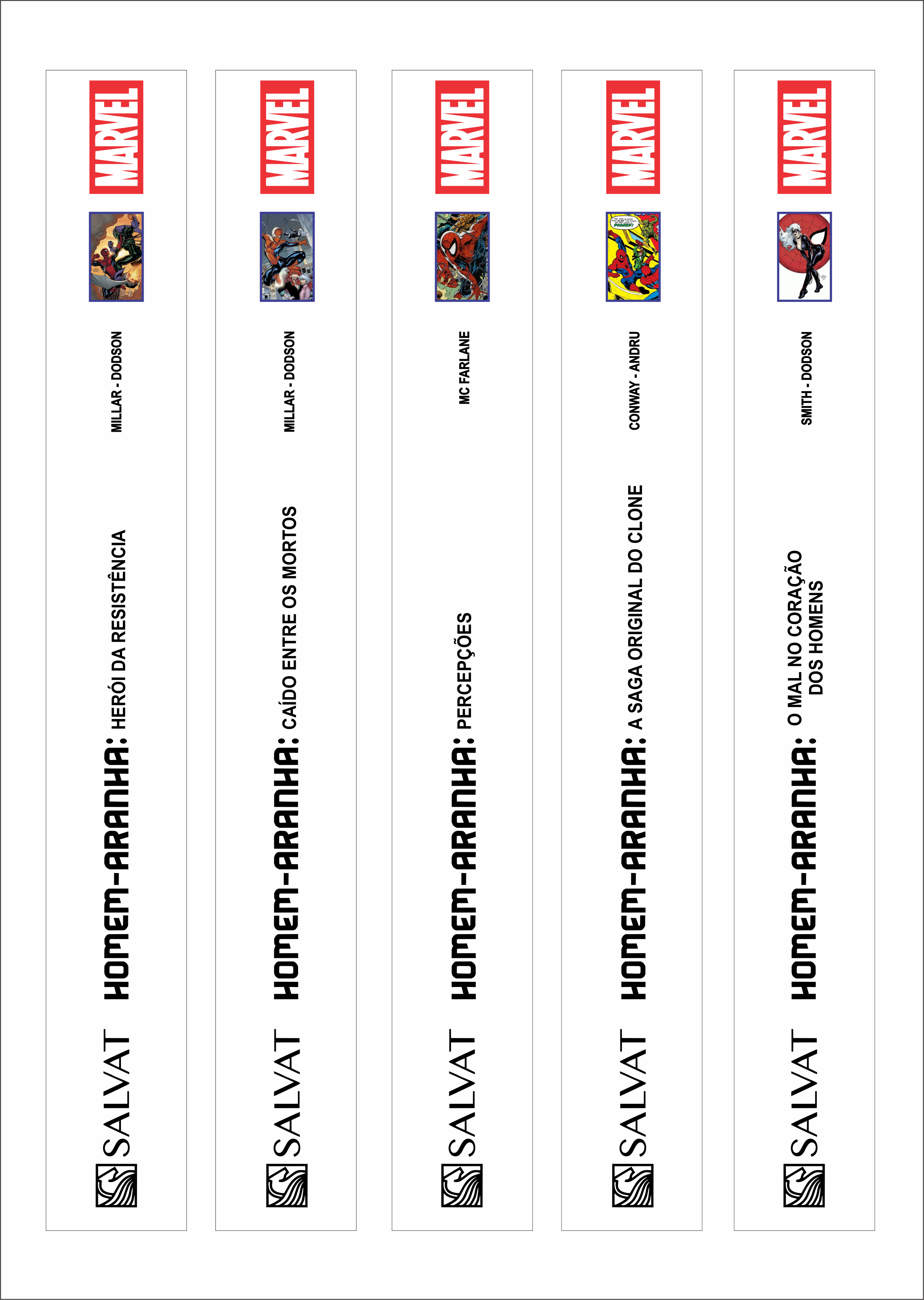 ADESIVO DE LOMBADA - SALVAT HOMEM-ARANHA