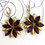 Thumbnail: Bodacious Sparkly Purple Vintage Earrings