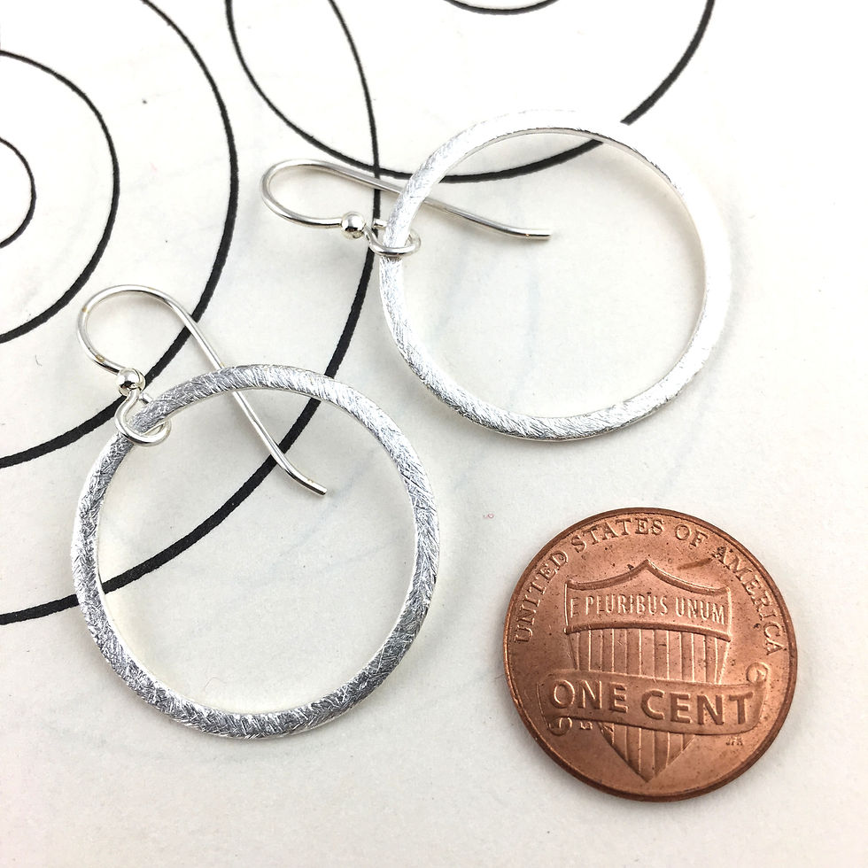 Thumbnail: Sterling Silver Earrings - Small