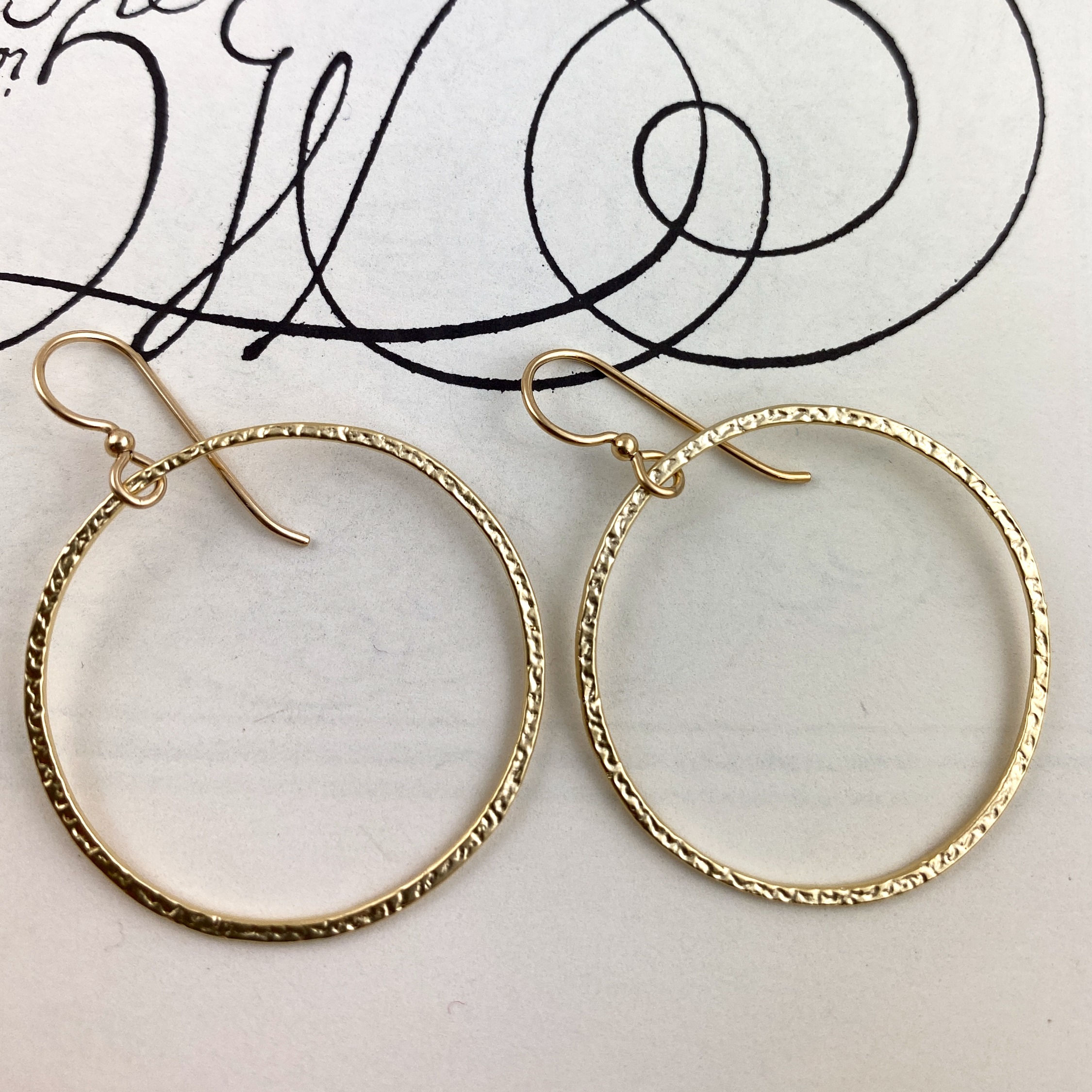 Gold Circle Earrings