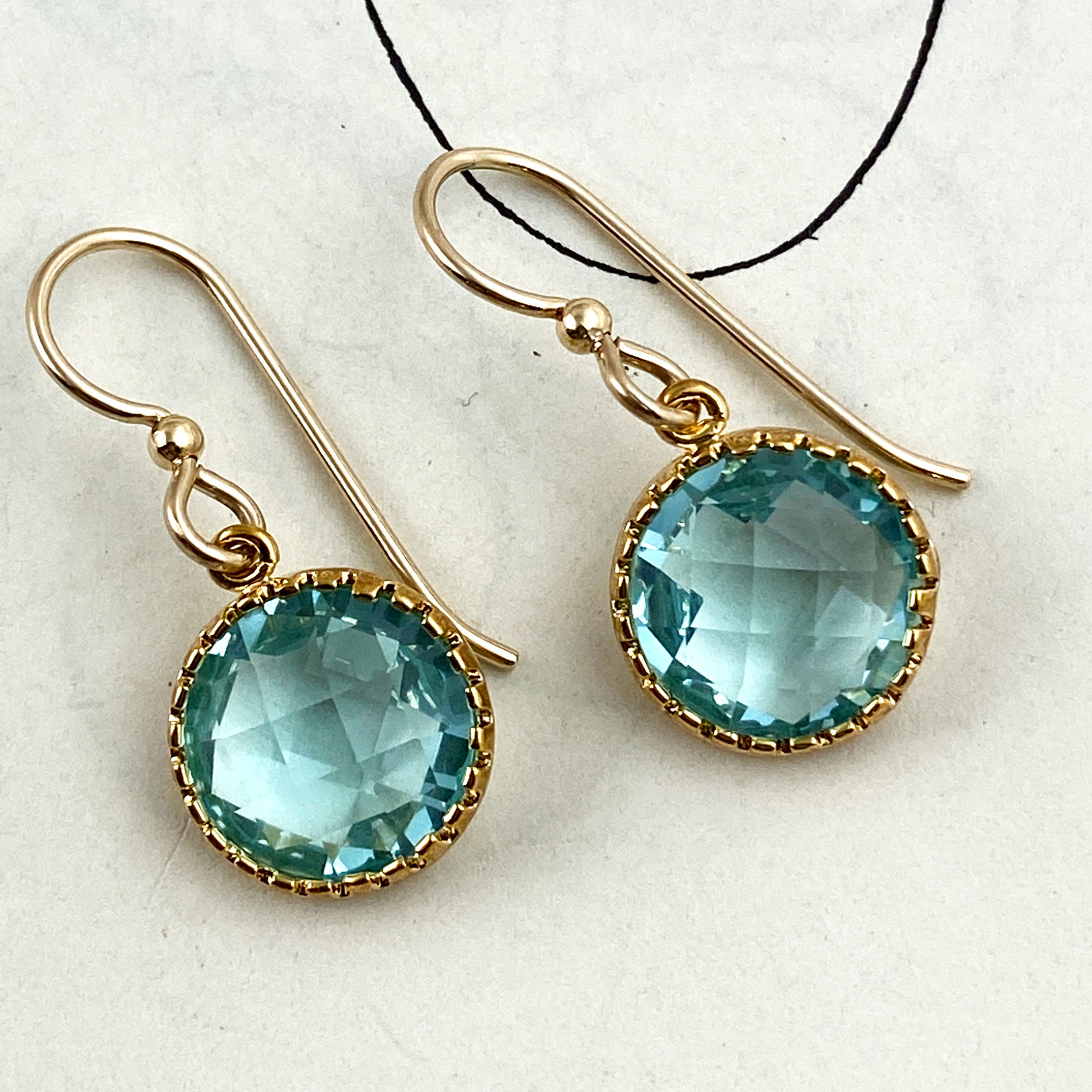 Mint Green Crystal Earrings