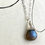 Thumbnail: Petite Labradorite Silver Pendant Necklace