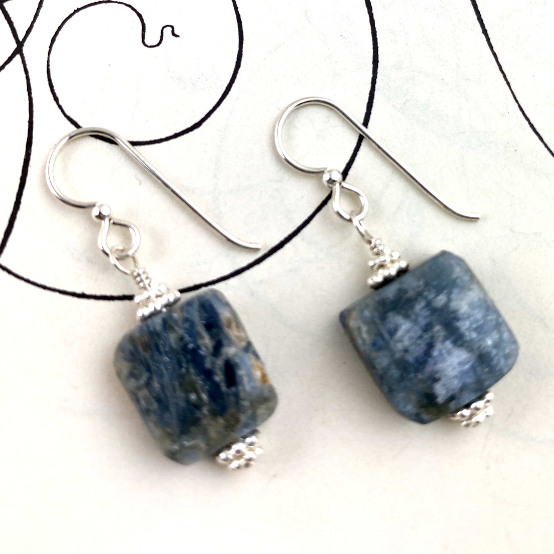 Kyanite Blue Earrings - Version 1