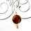 Thumbnail: Glittery Brown Stone Pendant Necklace