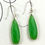Thumbnail: Lime Green Chalcedony Earrings -Silver