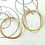 Thumbnail: Fancy Gold Circle Earrings - Large