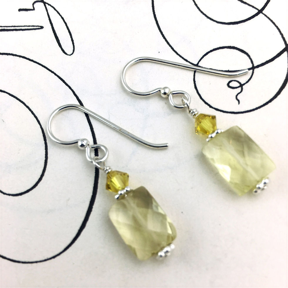 Daffodil Lemon Quartz earrings