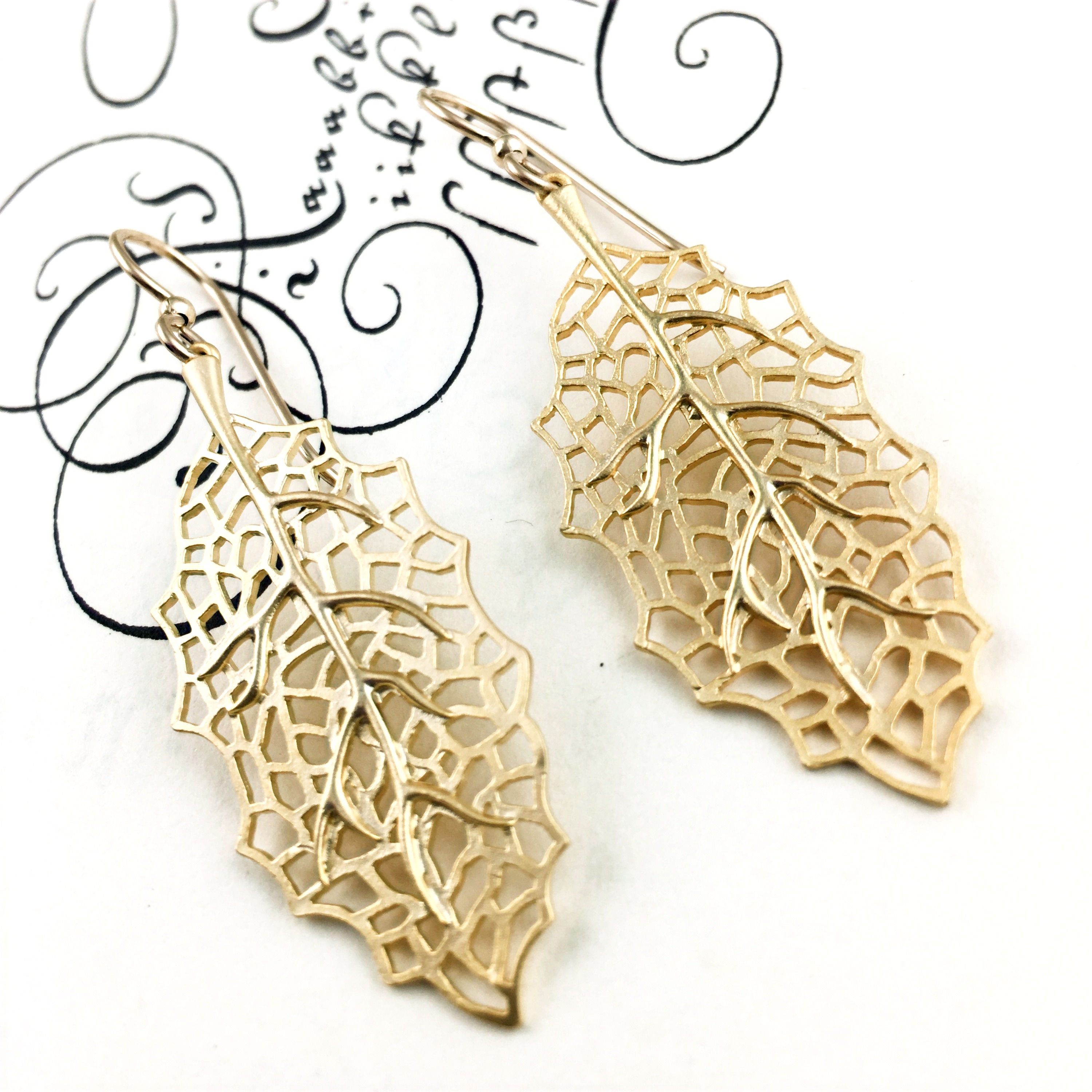 Gold Leaf Earrings
