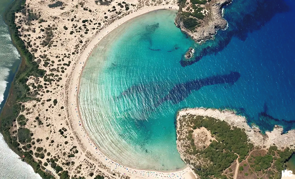 Strand von oben