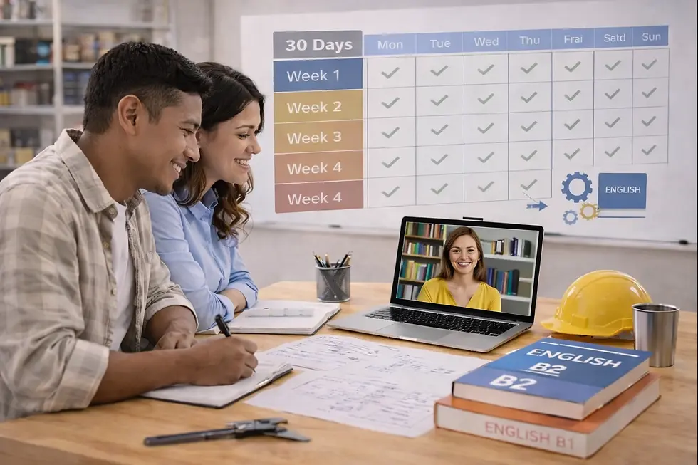 Plan 30 días: bases para arrancar una carrera técnica en inglés